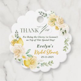 Etiquetas Para Lembrancinhas limões Eucalyptus Rosa Chá de panela Obrigado