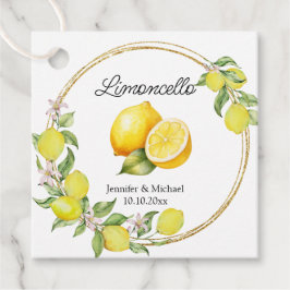 Etiquetas Para Lembrancinhas limoncello aquarela limão casamento verão itália