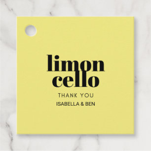 Etiquetas Para Lembrancinhas Limoncello Caseiro Amarelo na Moda