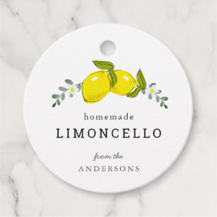Etiquetas Para Lembrancinhas Limoncello Lemon Floral White