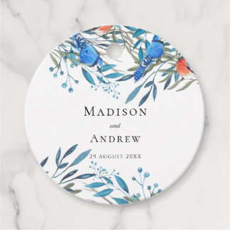 Etiquetas Para Lembrancinhas Lindas Aves Aquáticas e Folhagem Obrigado