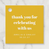 Lindo Agradecimento Amarelo Personalizado para Chu