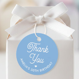 Etiquetas Para Lembrancinhas Lindo Obrigado Aniversário Nome Qualquer Idade Azu