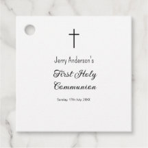 Linha católica de primeira comunhão simples QR mín