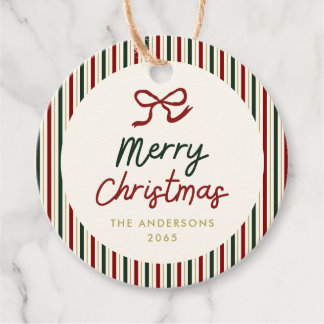 Etiquetas Para Lembrancinhas Listras Festivas & Adesivos de Natal 