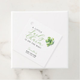 Etiquetas Para Lembrancinhas Little Lucky Charm está no caminho Chá de fraldas