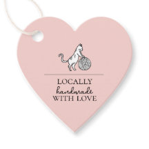 Local Business Cat Yarn Crafting Knit Handmade Tag