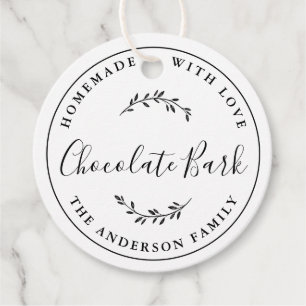 Etiquetas Para Lembrancinhas Logotipo Botânico Elegante Presente de Panificação