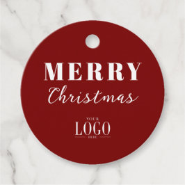 Etiquetas Para Lembrancinhas Logotipo da Empresa Moderno Minimalista Natal Feli