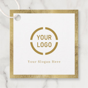 Etiquetas Para Lembrancinhas Logotipo moderno da empresa de fronteira simples d