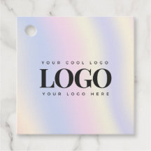 Logotipo Personalizado da Empresa Holográfica Rosa