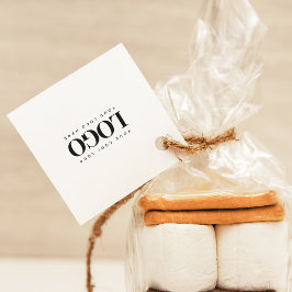 Etiquetas Para Lembrancinhas Logotipo personalizado mínimo para empresas em pre