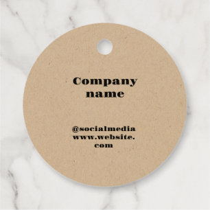 Etiquetas Para Lembrancinhas Logotipo personalizado simples e elegante aqui da