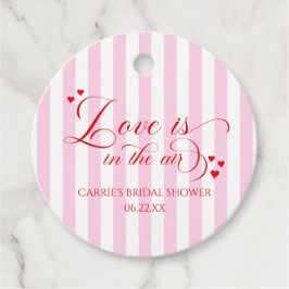 Etiquetas Para Lembrancinhas Love Is In The Air Pink Red Hearts Bridal Shower
