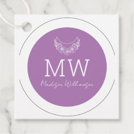 Etiquetas Para Lembrancinhas Lua do Crescente Minimalista Moderna e Psíquica Es