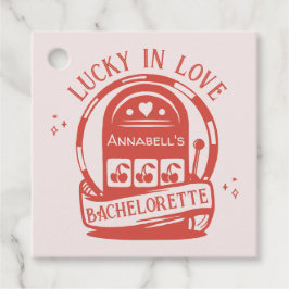 Etiquetas Para Lembrancinhas Lucky in Love Casino Hand Desenhou a Bachelorette