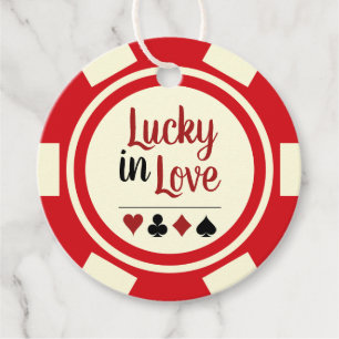 Etiquetas Para Lembrancinhas Lucky In Love Red Poker Casamento Chip Las Vegas