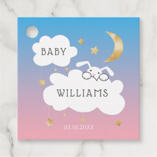 Etiquetas Para Lembrancinhas Lullaby Tema Bunny Rosa e Blue Raça do Gênero