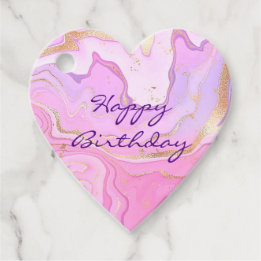 Etiquetas Para Lembrancinhas Luxo Marble Glitter Rosa Púrpura Dourada