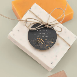 Etiquetas Para Lembrancinhas Luxuoso Casamento Minimalista Floral Dourado