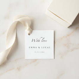 Etiquetas Para Lembrancinhas Luxury Minimal  | Elegant Modern Wedding Favor Tag