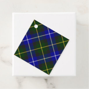 Etiquetas Para Lembrancinhas Macneil da xadrez azul de Barra tartan