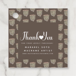 Etiquetas Para Lembrancinhas Macrame Empresa artesanal Obrigado Apreciação C