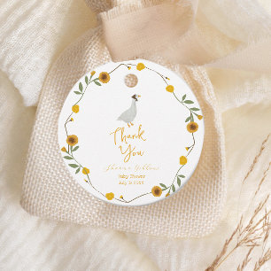 Etiquetas Para Lembrancinhas Madre Amarelo de Flor Selvagem Ganha Rhyme