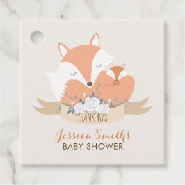 Etiquetas Para Lembrancinhas Mãe e Chá de fraldas de Raposa Bebê