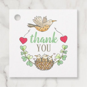 Etiquetas Para Lembrancinhas Mamãe e Baby Birds Nest Wreath