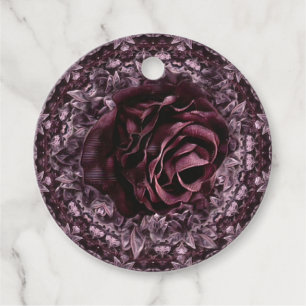 Etiquetas Para Lembrancinhas Mandala de Rosa