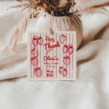 Mão Desenhou Um Chá de fraldas De Morangos Doces