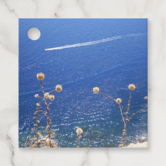 Etiquetas Para Lembrancinhas Mar Azul grego (Frente)