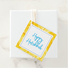 Etiquetas Para Lembrancinhas Marbelized Paint Art Holiday Happy Hanukkah