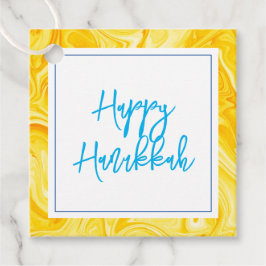 Etiquetas Para Lembrancinhas Marbelized Paint Art Holiday Happy Hanukkah