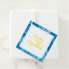 Etiquetas Para Lembrancinhas Marbelized Paint Swirl Art Holiday Happy Hanukkah