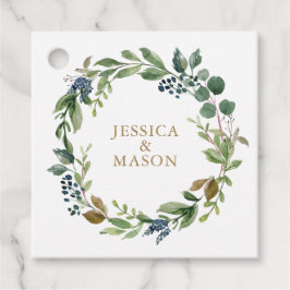 Etiquetas Para Lembrancinhas Marca de Agradecimento Verde Escuro Dourado