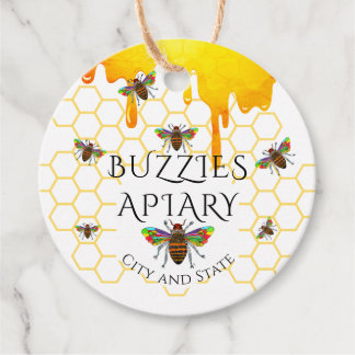 Etiquetas Para Lembrancinhas Marca de Favor do Avelinho Apiary Honey Jar Classi