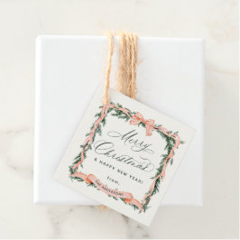 Etiquetas Para Lembrancinhas Marca de presente de Natal da GARLAND da NATAL