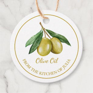 Etiquetas Para Lembrancinhas Marca de suspensão do azeite de oliveira simples e