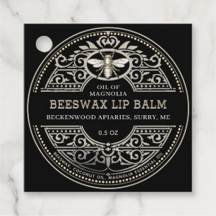 Etiquetas Para Lembrancinhas Marca Heráldica do Produto Beeswax Lip Balm