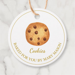 Etiquetas Para Lembrancinhas Marcações de Favoritos de Cookies Homemade Branc