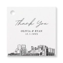 Marcador de Favor de Casamento de Pontos Turístico