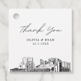 Etiquetas Para Lembrancinhas Marcador de Favor de Casamento de Pontos Turístico