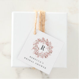 Etiquetas Para Lembrancinhas Marcador de favor de chá de panela com monograma d