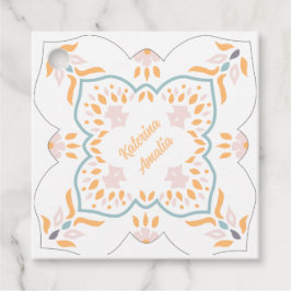 Etiquetas Para Lembrancinhas Marcador de Favorito Mosaico à Beira-Mar