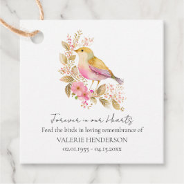 Etiquetas Para Lembrancinhas Marcadores de Favor de Sementes de Aves Memorial F