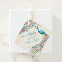 Marcadores de presente de festa de noivado Floral 