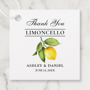 Etiquetas Para Lembrancinhas Marcas da Praça Limão de Casamento de Limoncello