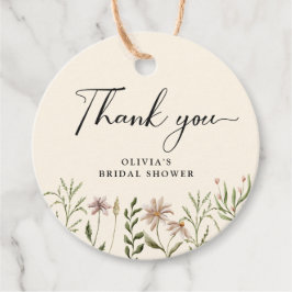 Etiquetas Para Lembrancinhas Marcas de Agradecimento Boho Aquarela Flor Silvest